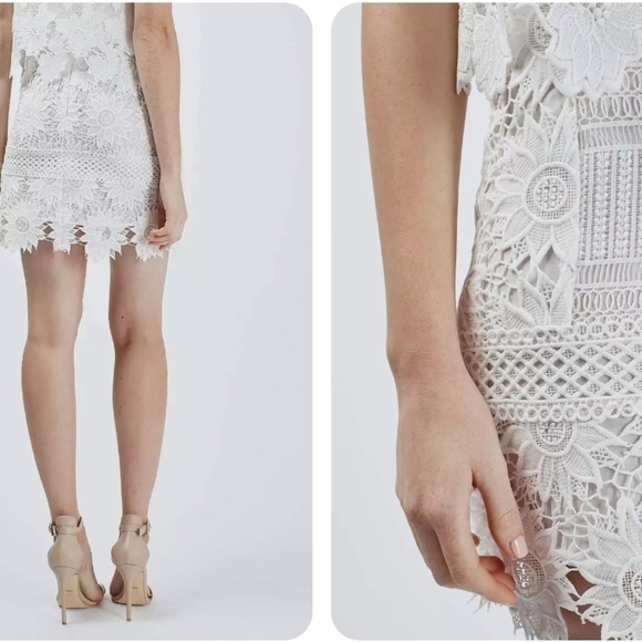 TOPSHOP Cutwork Lace Skirt - Picture 3 of 11